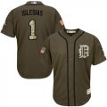 Wholesale Cheap Tigers #1 Jose Iglesias Green Salute to Service Stitched MLB Jersey