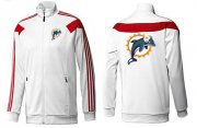 Wholesale Cheap NFL Miami Dolphins Team Logo Jacket White_2