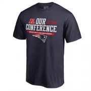 Wholesale Cheap Men's New England Patriots Pro Line by Fanatics Branded Navy 2016 AFC Conference Champions Our Conference T-Shirt