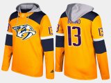 Wholesale Cheap Predators #13 Nick Bonino Yellow Name And Number Hoodie