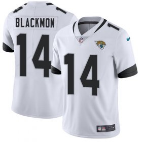 Wholesale Cheap Nike Jaguars #14 Justin Blackmon White Men\'s Stitched NFL Vapor Untouchable Limited Jersey