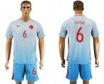 Wholesale Cheap Turkey #6 Potuk Away Soccer Country Jersey