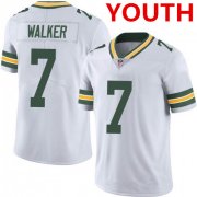 Cheap Youth Green Bay Packers #7 Quay Walker White Vapor Untouchable Limited Stitched Football Jersey