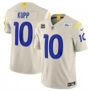 Cheap Men's Los Angeles Rams #10 Cooper Kupp Bone 2024 F.U.S.E With 4-Star C Patch Vapor Limited Stitched Jersey