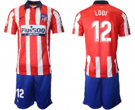 Wholesale Cheap Men 2020-2021 club Atletico Madrid home 12 red Soccer Jerseys