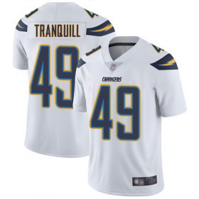 Wholesale Cheap Nike Chargers #49 Drue Tranquill White Men\'s Stitched NFL Vapor Untouchable Limited Jersey