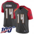 Wholesale Cheap Nike Buccaneers #14 Chris Godwin Gray Youth Stitched NFL Limited Inverted Legend 100th Season Jersey