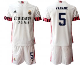 Wholesale Cheap Men 2020-2021 club Real Madrid home 5 white Soccer Jerseys2