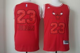 Wholesale Cheap Chicago Bulls #23 Michael Jordan Red With Red Fashion Jersey