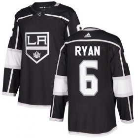 Wholesale Cheap Adidas Kings #6 Joakim Ryan Black Home Authentic Stitched NHL Jersey