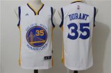 Wholesale Cheap Men's Golden State Warriors Kevin Durant White Revolution 30 Swingman #35 Player adidas Home Jersey