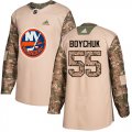 Wholesale Cheap Adidas Islanders #55 Johnny Boychuk Camo Authentic 2017 Veterans Day Stitched Youth NHL Jersey