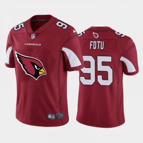 Wholesale Cheap Arizona Cardinals #95 Leki Fotu Red Men\'s Nike Big Team Logo Vapor Limited NFL Jersey