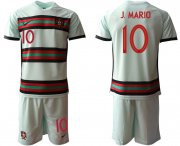 Wholesale Cheap Men 2021 European Cup Portugal away grey 10 Soccer Jersey1