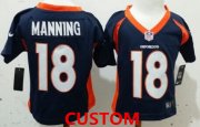 Wholesale Cheap Nike Denver Broncos Custom Blue Toddlers Jersey