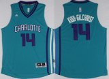 Wholesale Cheap Charlotte Hornets #14 Michael Kidd-Gilchrist Revolution 30 Swingman 2015 New Teal Green Jersey