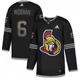 Wholesale Cheap Adidas Senators #6 Chris Wideman Black Authentic Classic Stitched NHL Jersey