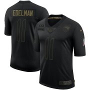 Wholesale Cheap Nike Patriots 11 Julian Edelman Black 2020 Salute To Service Limited Jersey