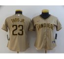 Wholesale Cheap Women Padres 23 Fernando Tatis Jr Brown Nike 2020 Cool Base Jersey