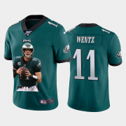 Cheap Philadelphia Eagles #11 Carson Wentz Nike Team Hero 2 Vapor Limited NFL 100 Jersey Green