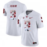 Wholesale Cheap Washington State Cougars 3 Daniel Isom White Fashion College Football Jersey