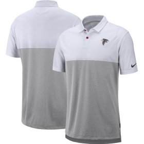 Wholesale Cheap Atlanta Falcons Nike Sideline Early Season Performance Polo White Gray