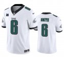 Wholesale Cheap Men's Philadelphia Eagles #6 DeVonta Smith White 2023 F.U.S.E. With 1-Star C Patch Vapor Vapor Untouchable Limited Football Stitched Jersey