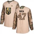 Wholesale Cheap Adidas Golden Knights #47 Luca Sbisa Camo Authentic 2017 Veterans Day Stitched Youth NHL Jersey