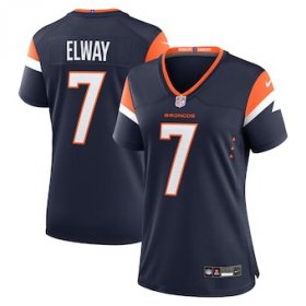 Women\'s Nike John Elway Navy Denver Broncos Retired Player Alternate Game Jersey