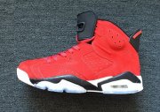 Wholesale Cheap Air Jordan 6 Retro Red Suede University Red/Black