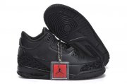 Wholesale Cheap Kids Air Jordan 3 Retro Basketball shoes all black