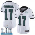 Wholesale Cheap Nike Eagles #17 Harold Carmichael White Super Bowl LII Women's Stitched NFL Vapor Untouchable Limited Jersey