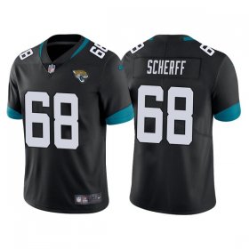 Wholesale Cheap Men\'s Jacksonville Jaguars #68 Brandon Scherff Black Vapor Untouchable Limited Stitched Jersey