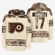 Wholesale Cheap Flyers #17 Wayne Simmonds Cream Camo NHL Hoodie