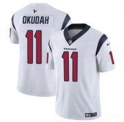 Cheap Youth Houston Texans #11 Jeff Okudah White Vapor Untouchable Limited Football Stitched Jersey