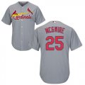 Cheap Men's St Louis Cardinals #25 Mark McGwire Grey Cool Base Stitched Baseball Jersey