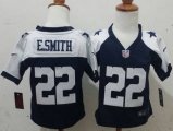 Wholesale Cheap Toddler Nike Cowboys #22 Emmitt Smith Navy Blue Thanksgiving Stitched NFL Elite Jersey