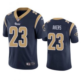 Wholesale Cheap Nike Los Angeles Rams #23 Cam Akers Navy Blue Team Color Men\'s Stitched NFL Vapor Untouchable Limited Jersey