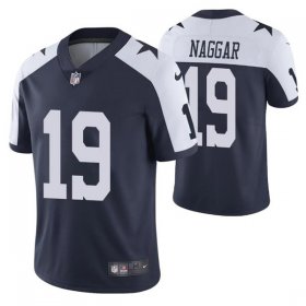 Wholesale Cheap Men\'s Dallas Cowboys #19 Chris Naggar Navy White Vapor Limited Stitched Jersey