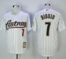 Wholesale Cheap Astros #7 Craig Biggio White Strip 2000 Turn Back The Clock Stitched MLB Jersey