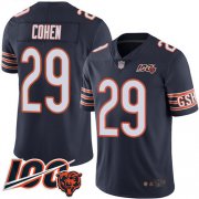 Wholesale Cheap Nike Bears #29 Tarik Cohen Navy Blue Team Color Men's Stitched NFL 100th Season Vapor Limited Jersey