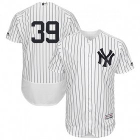 Wholesale Cheap Yankees #39 Mike Tauchman White Strip Flexbase Authentic Collection Stitched MLB Jersey