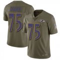 Wholesale Cheap Nike Ravens #75 Jonathan Ogden Olive Men's Stitched NFL Limited 2017 Salute To Service Jersey