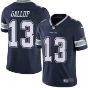 Wholesale Cheap Nike Men's Dallas Cowboys 13 Michael Gallup Navy Vapor Untouchable Limited Jersey