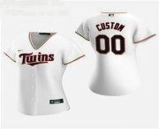 Wholesale Cheap Women's Custom Minnesota Twins 2020 White Home Nike Jersey