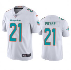 Cheap Men\'s Miami Dolphins #21 Jordan Poyer White Vapor Limited Football Stitched Jersey