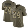 Wholesale Cheap Nike Bills #24 Taron Johnson Olive/Camo Men's Stitched NFL Limited 2017 Salute To Service Jersey