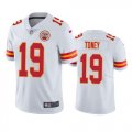 Wholesale Cheap Men's Kansas City Chiefs #19 Kadarius Toney White Vapor Untouchable Limited Stitched Football Jersey