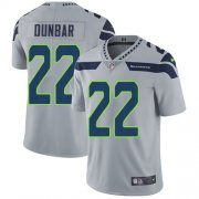 Wholesale Cheap Nike Seahawks #22 Quinton Dunbar Grey Alternate Youth Stitched NFL Vapor Untouchable Limited Jersey