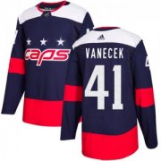 Wholesale Cheap Men's Washington Capitals #41 Vitek Vanecek Adidas Authentic 2018 Stadium Series Jersey - Navy Blue